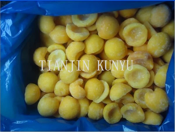 Frozen Yellow Peach Halves Slice Dices